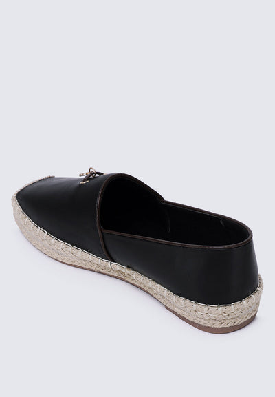 Roberta Comfy Espadrilles In Black