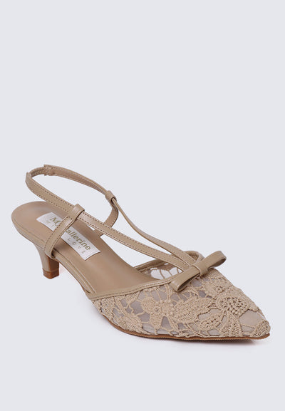 Colette Comfy Heels In Nude