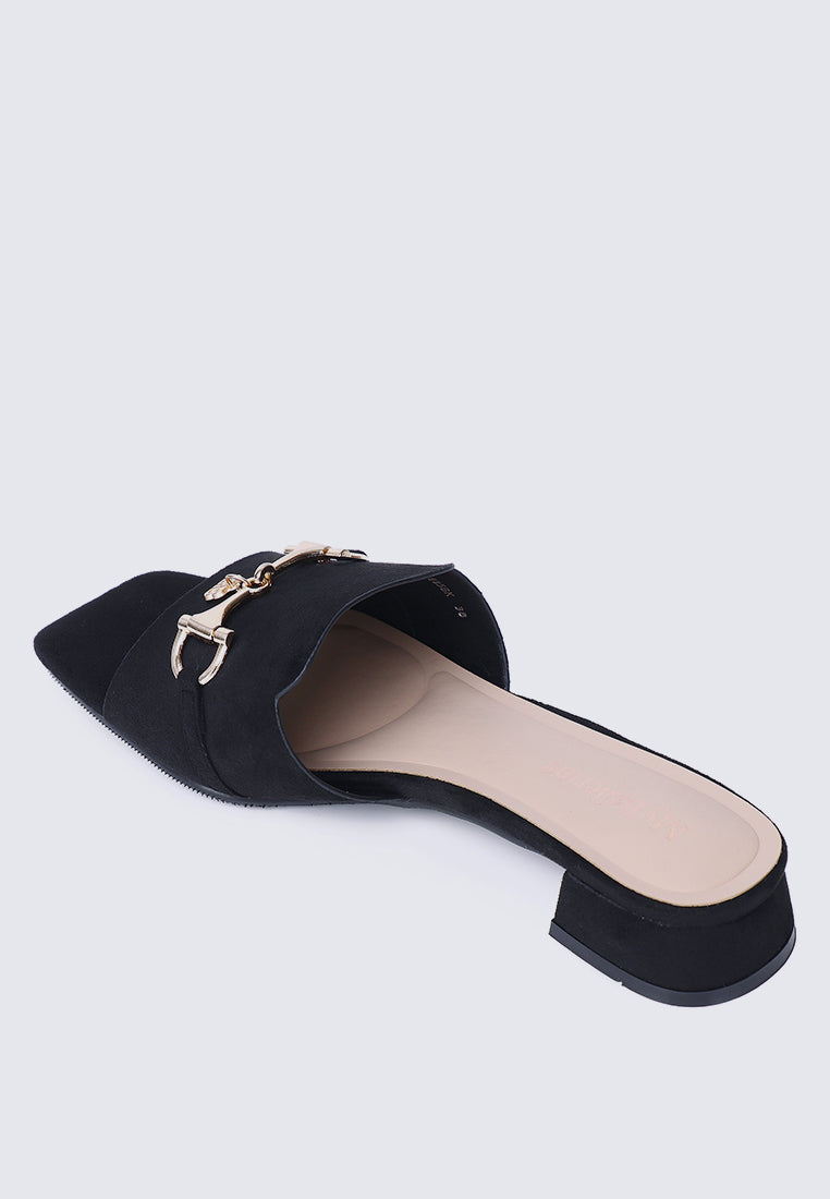 Ebony Comfy Sandals In Black