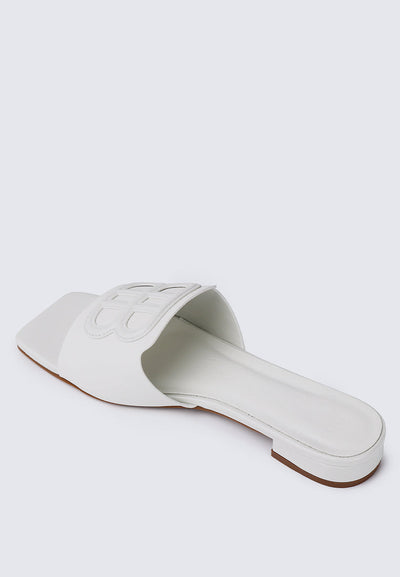 Michelle Comfy Sandals In White