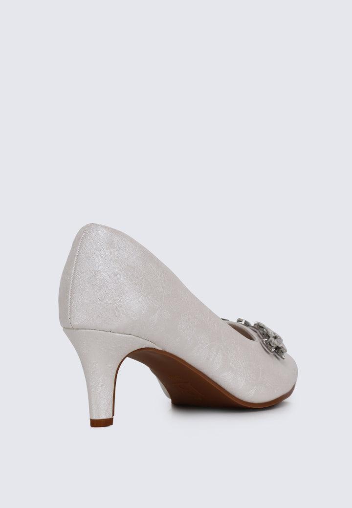 Mirelle Comfy Heels In Ivory