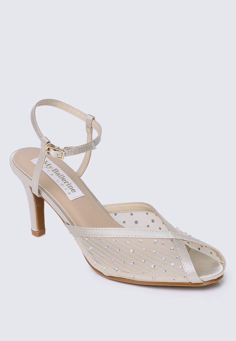 Ravenna Comfy Heels In Nude