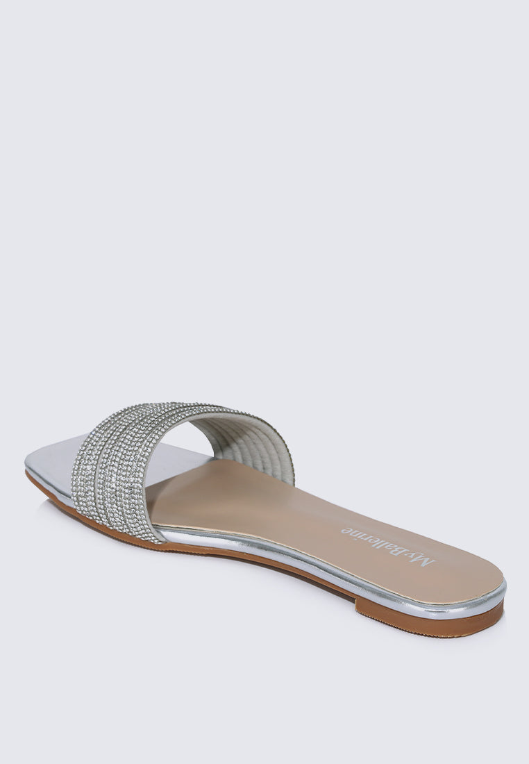 Luz Comfy Sandals In Silver
