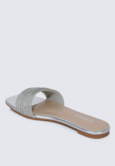 Luz Comfy Sandals In Silver
