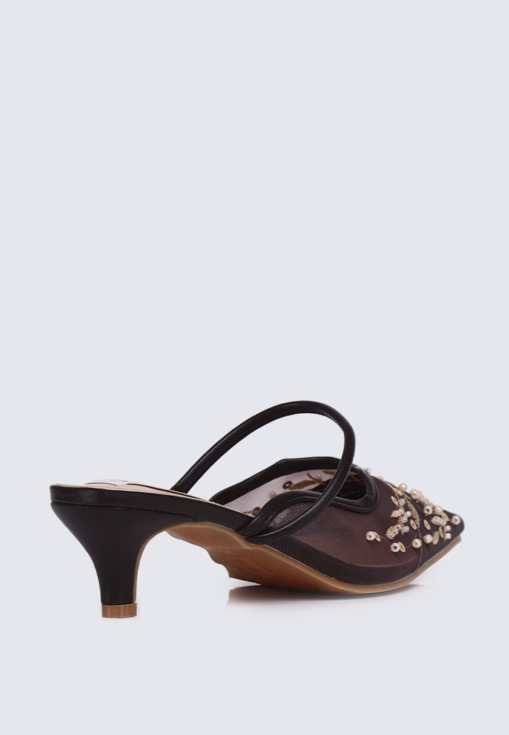 Petaline Comfy Heels In Espresso