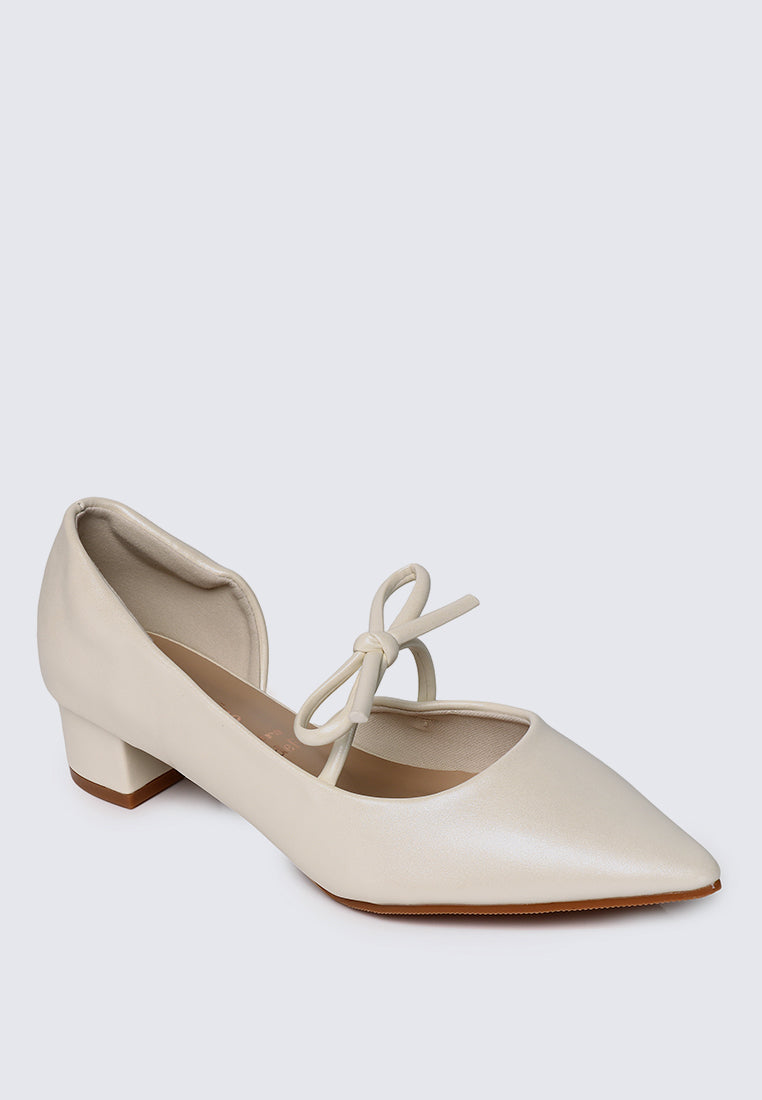Vivienne Comfy Heels In Ivory