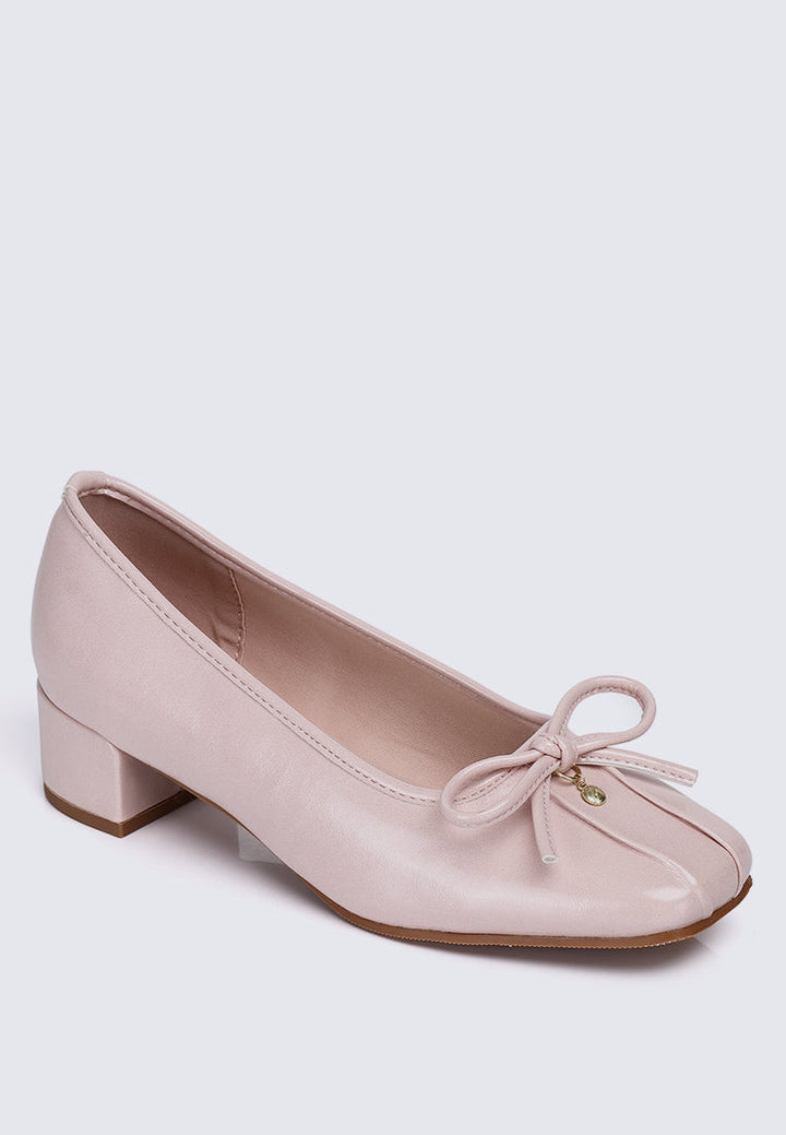 Estelle Comfy Heels In Pink