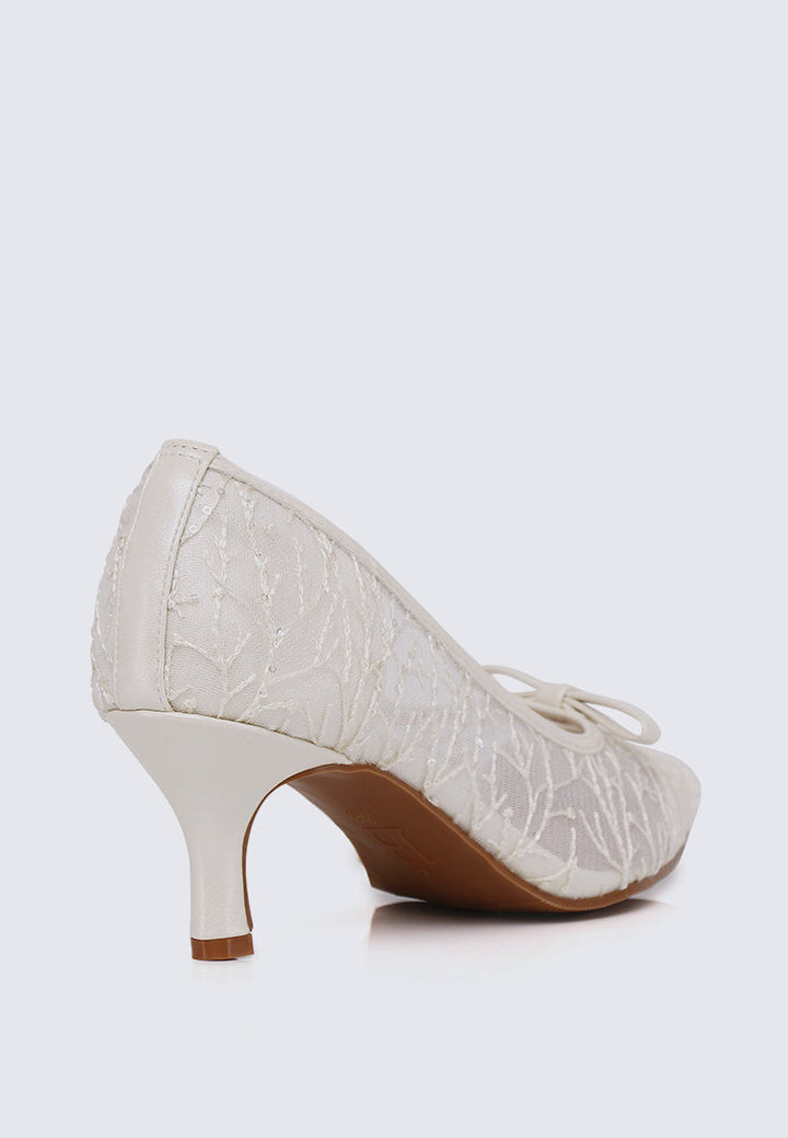 Bellisse Comfy Heels In Ivory