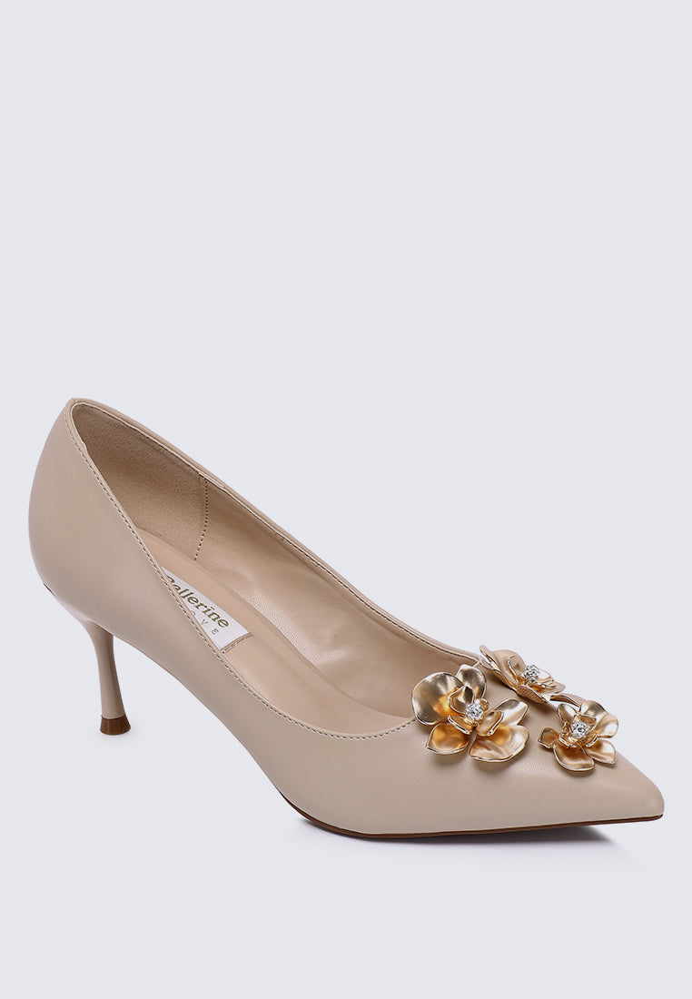 Camellia Comfy Pumps In Nude