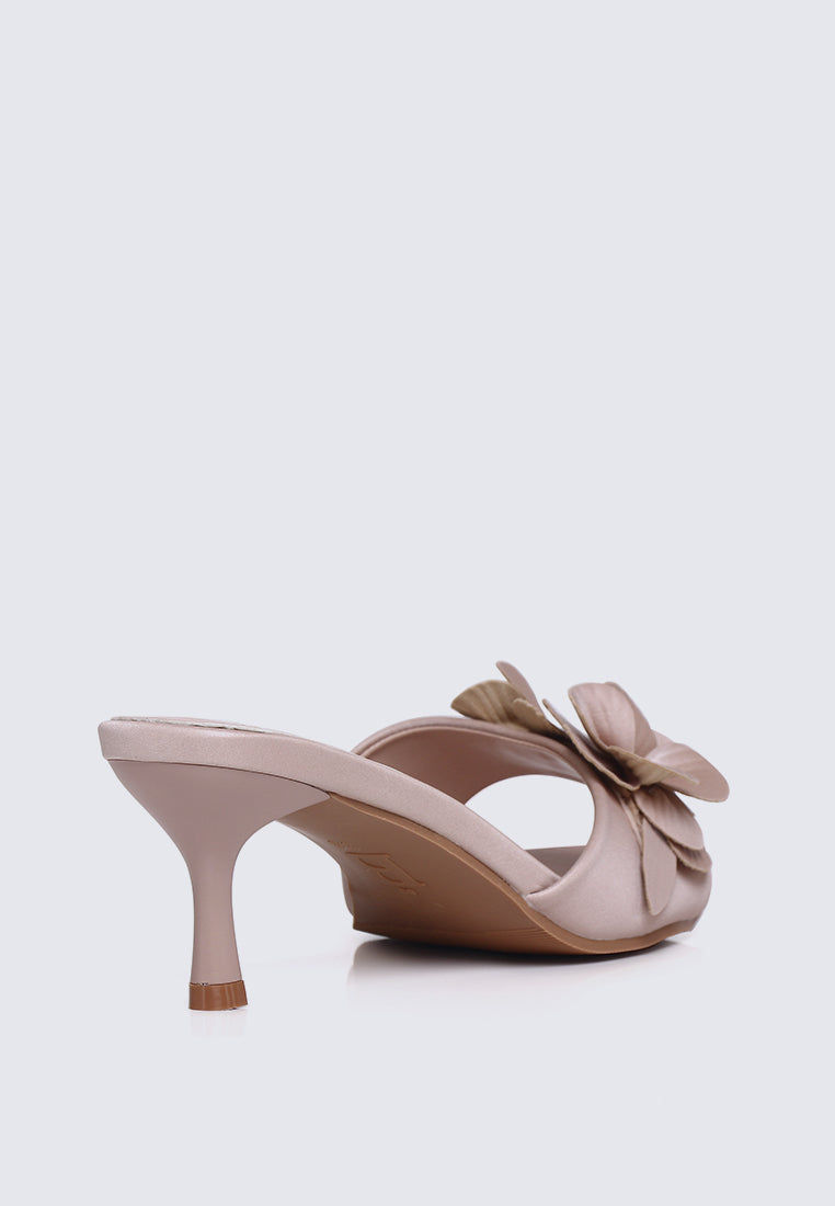 Anneliese Comfy Heels In Nude Pink