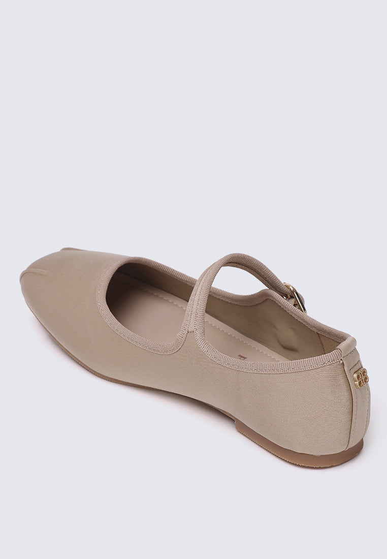 Faye FlexFit Comfy Ballerina In Khaki