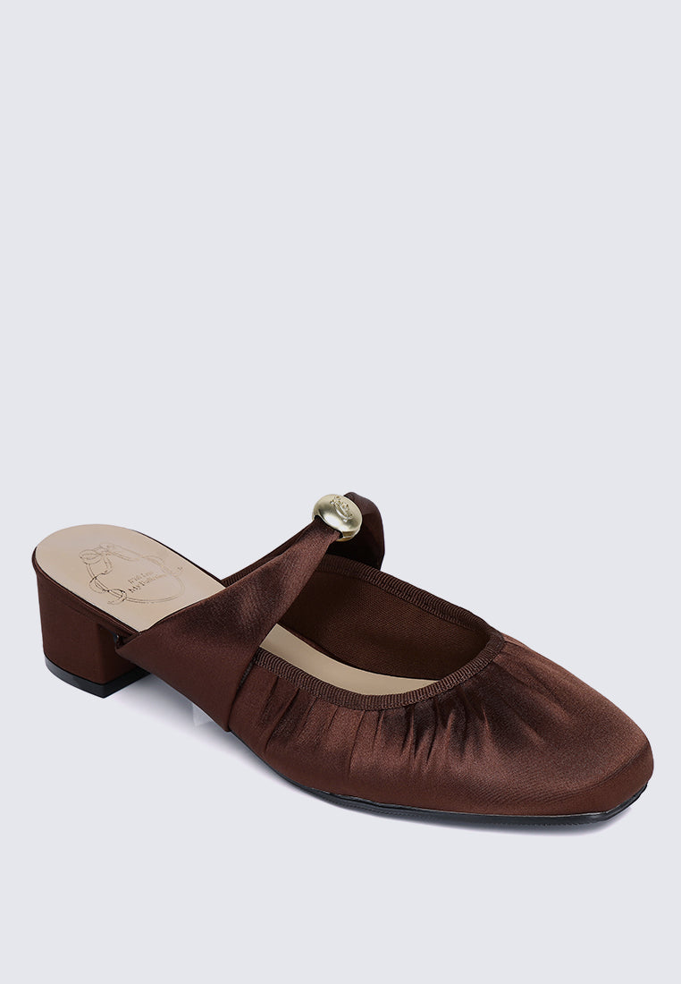 Loue Comfy Heels In Coffee