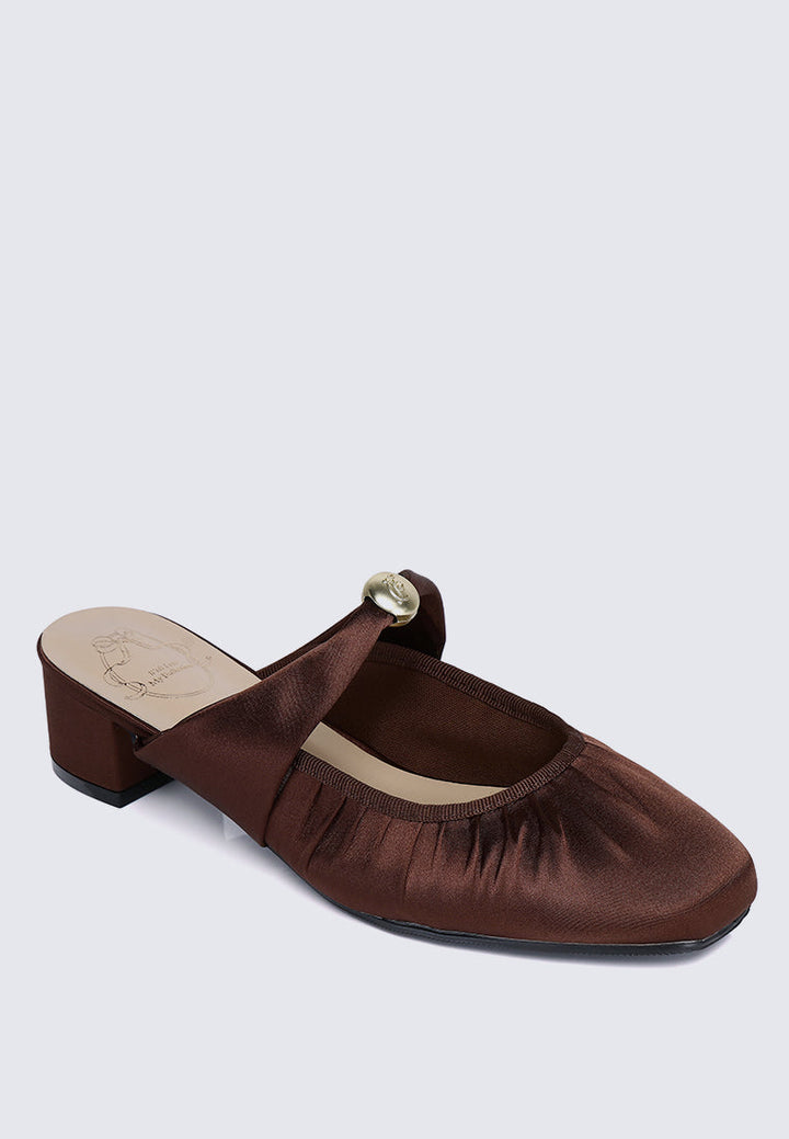 Loue Comfy Heels In Coffee