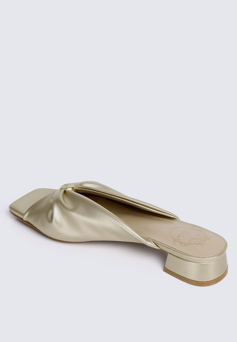 Mabelle Comfy Sandals In Gold