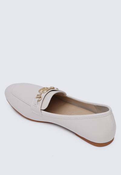 Britt Comfy Loafers In Beige