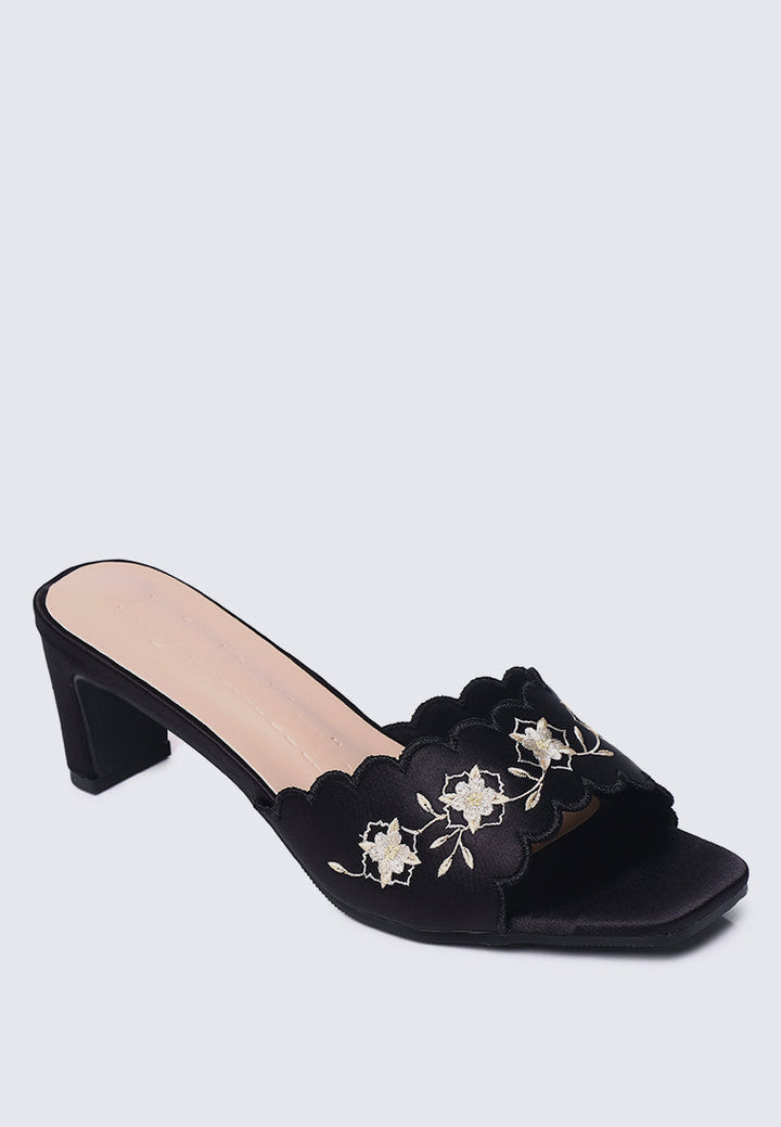 Katarina Comfy Heels In Black