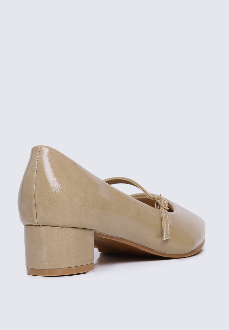 Catherine Ultra WideFit Comfy Heels In Almond