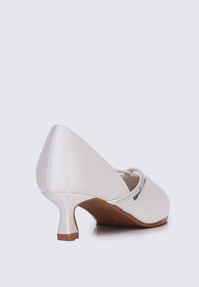 Whitney Comfy Heels In Ivory