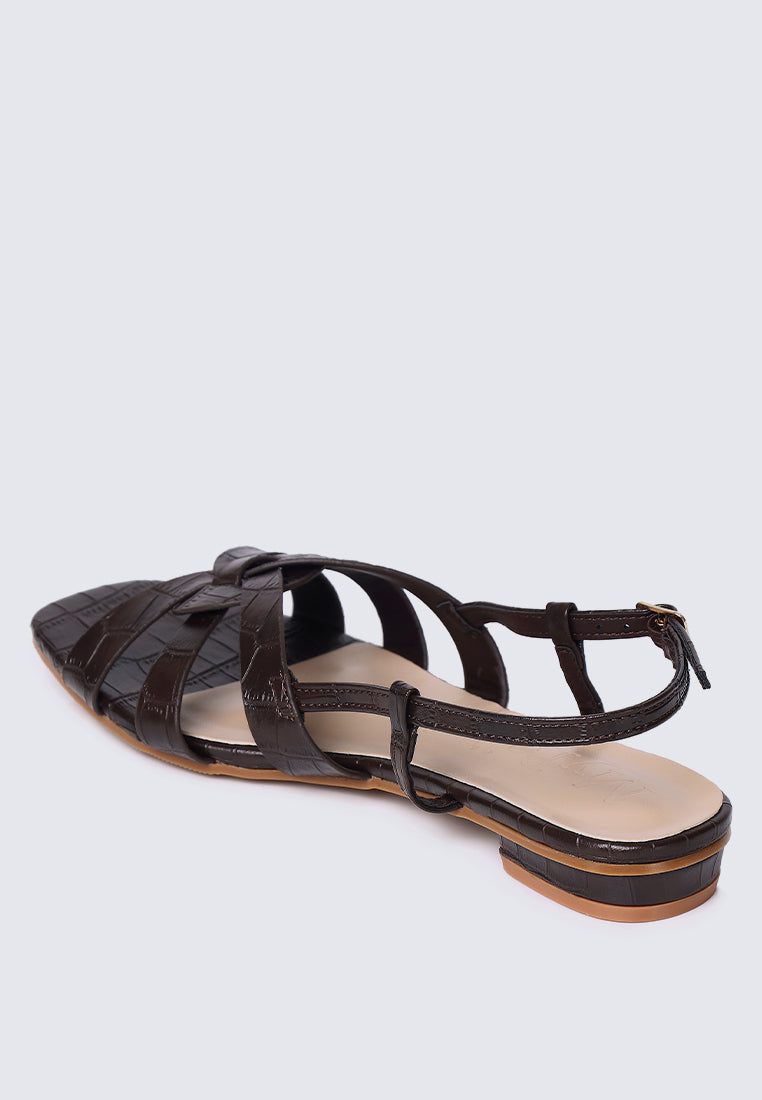 Finley Comfy Sandals In Espresso