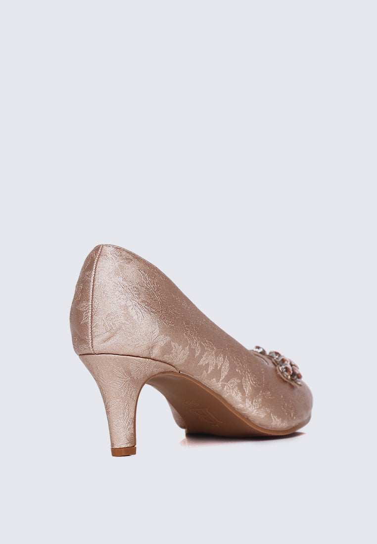 Mirelle Comfy Heels In Rose Gold