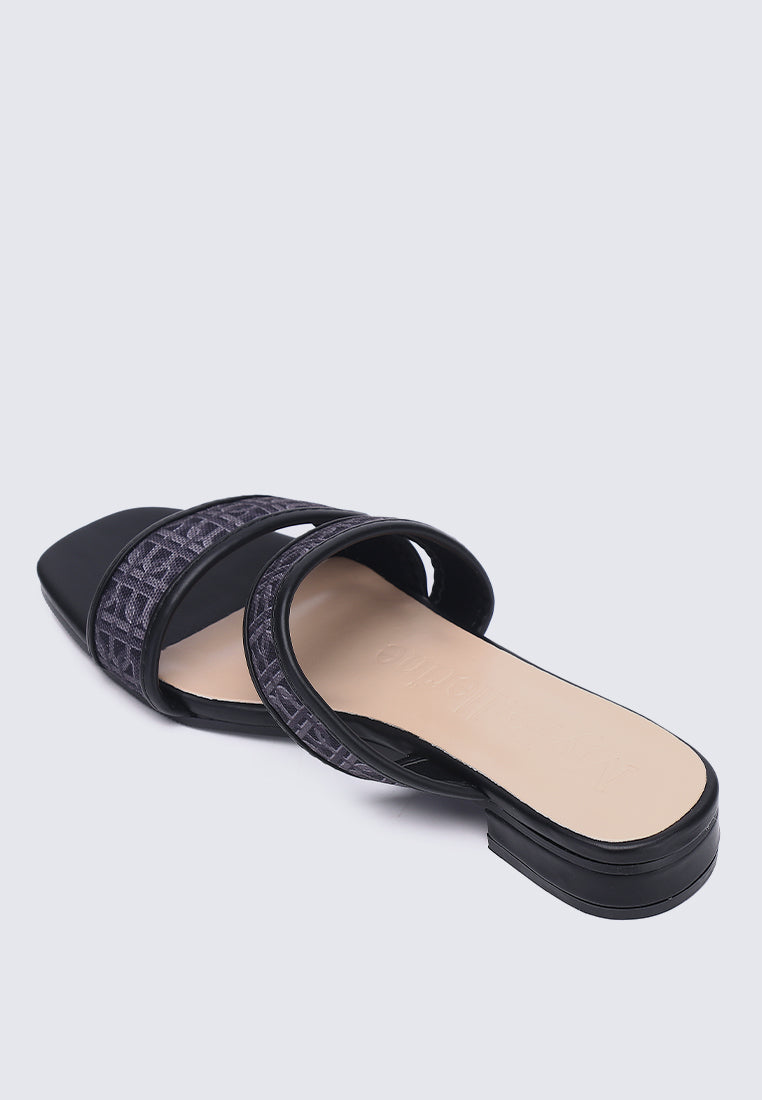 Myra Comfy Sandals In Black
