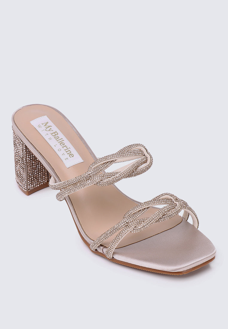 Jamila Comfy Heels In Nude