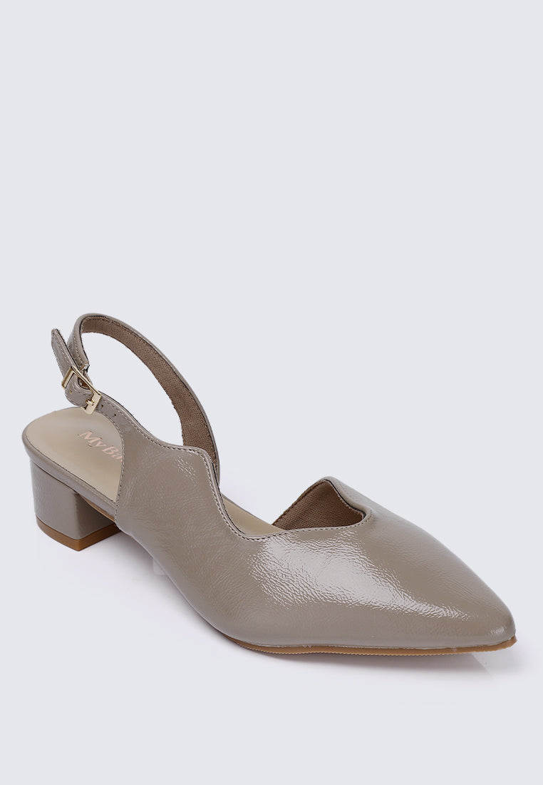 Linnea Ultra WideFit Comfy Heels In Taupe