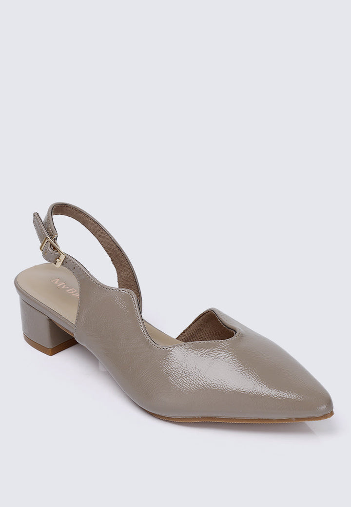 Linnea Ultra WideFit Comfy Heels In Taupe