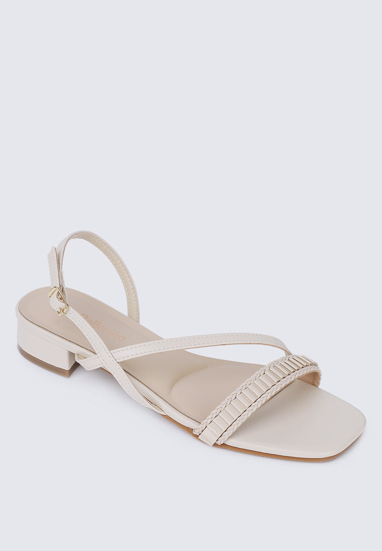 Shereen Comfy Sandals In Beige