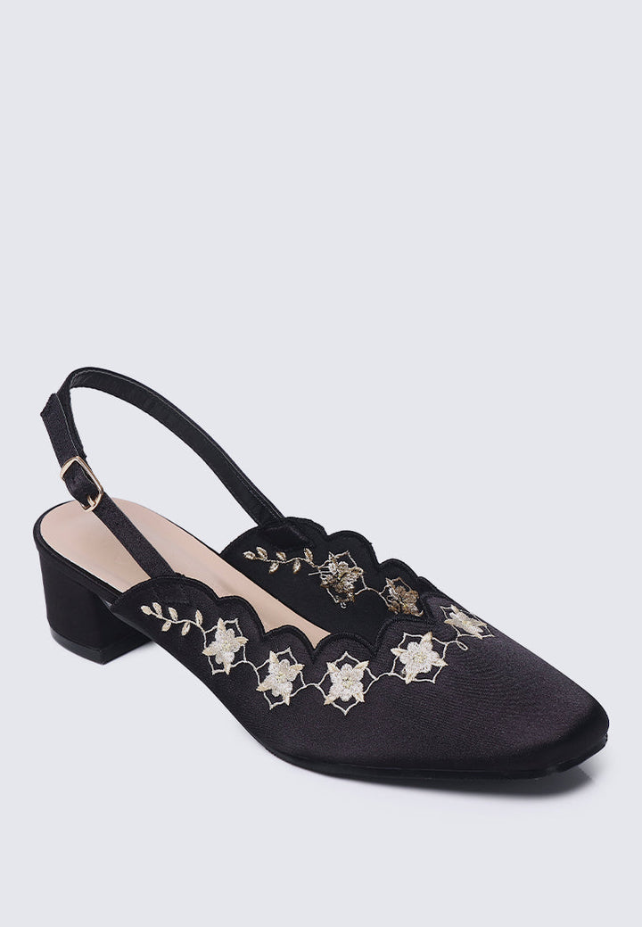 Anastasia Comfy Heels In Black