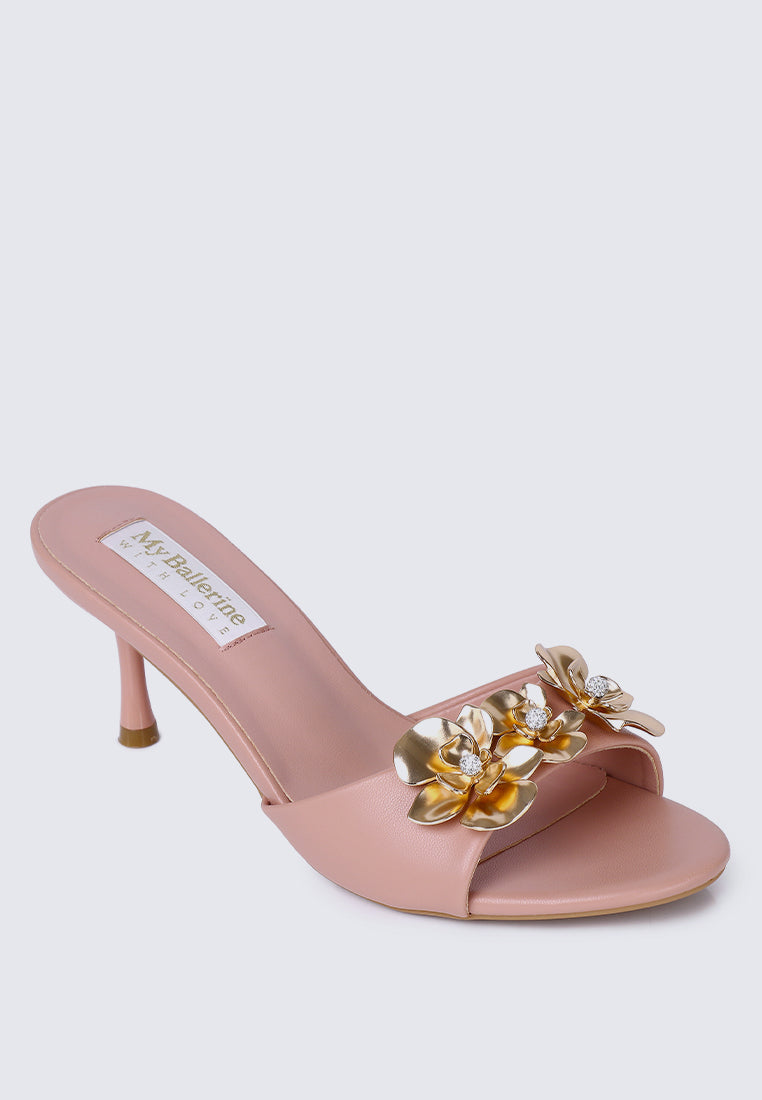 Blossom Comfy Heels In Pink