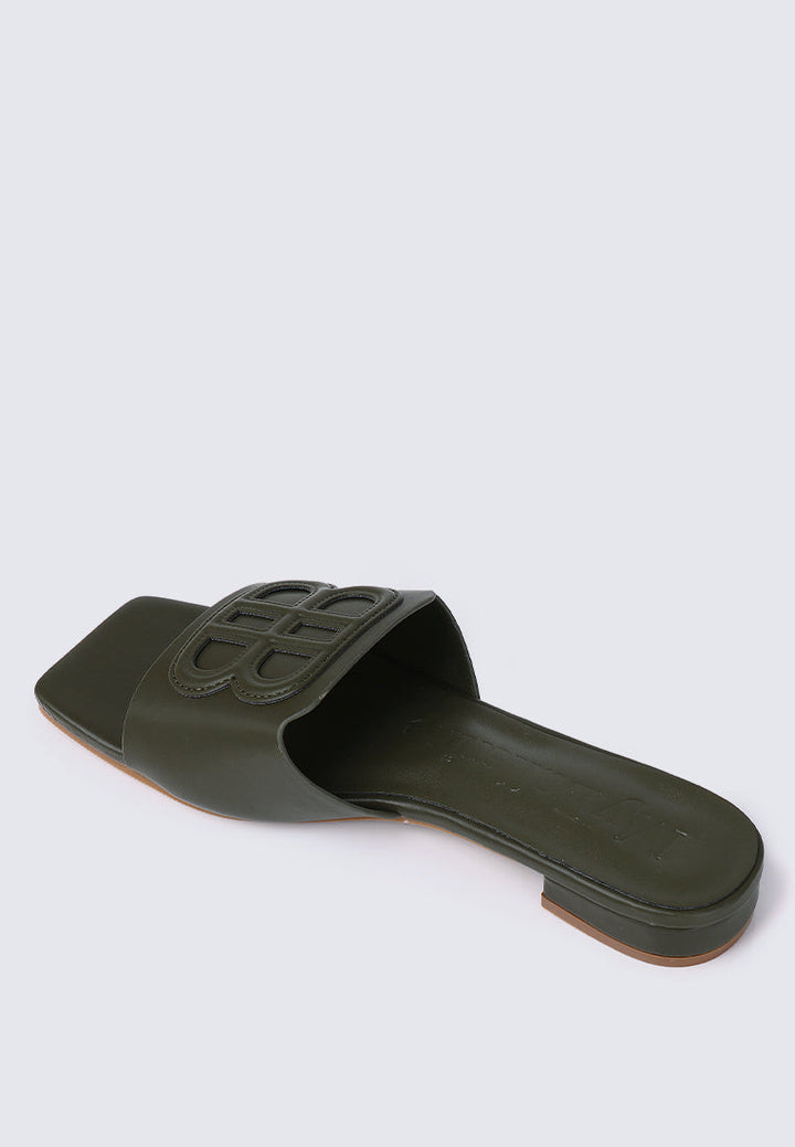 Michelle Comfy Sandals In Olive