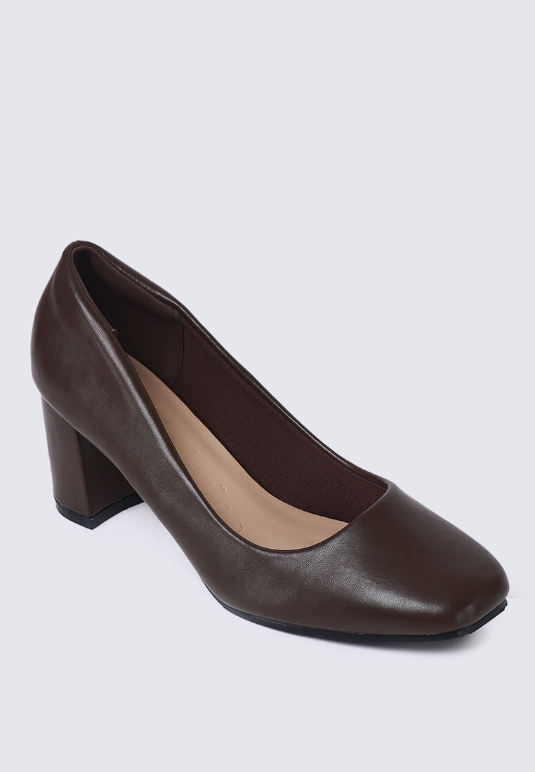 Pauline Comfy Heels In Espresso
