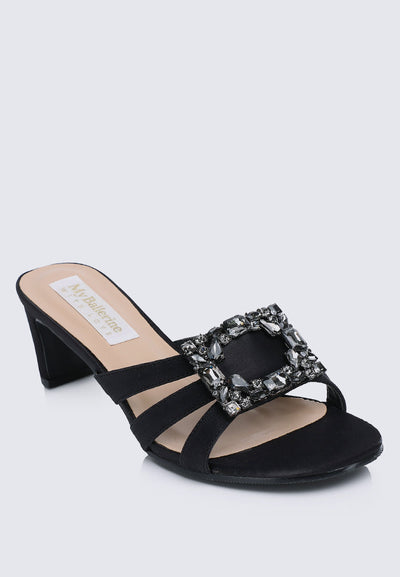 Kendra Comfy Heels In Black
