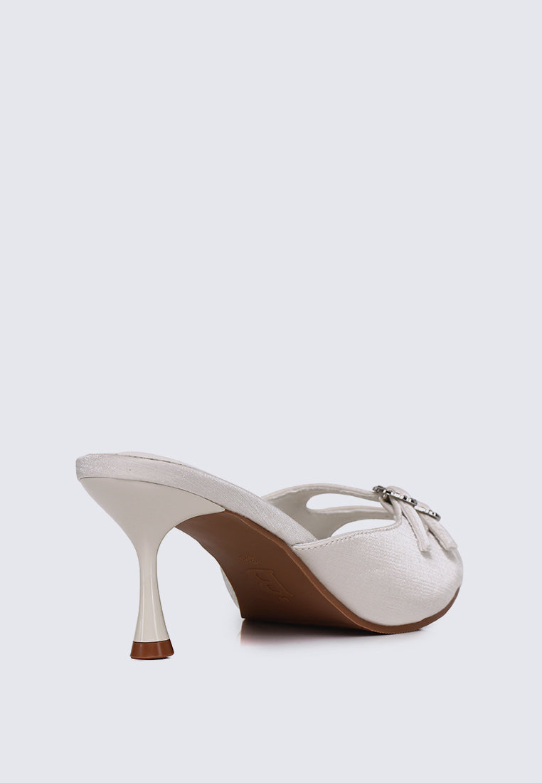 Vivara Comfy Heels In Ivory