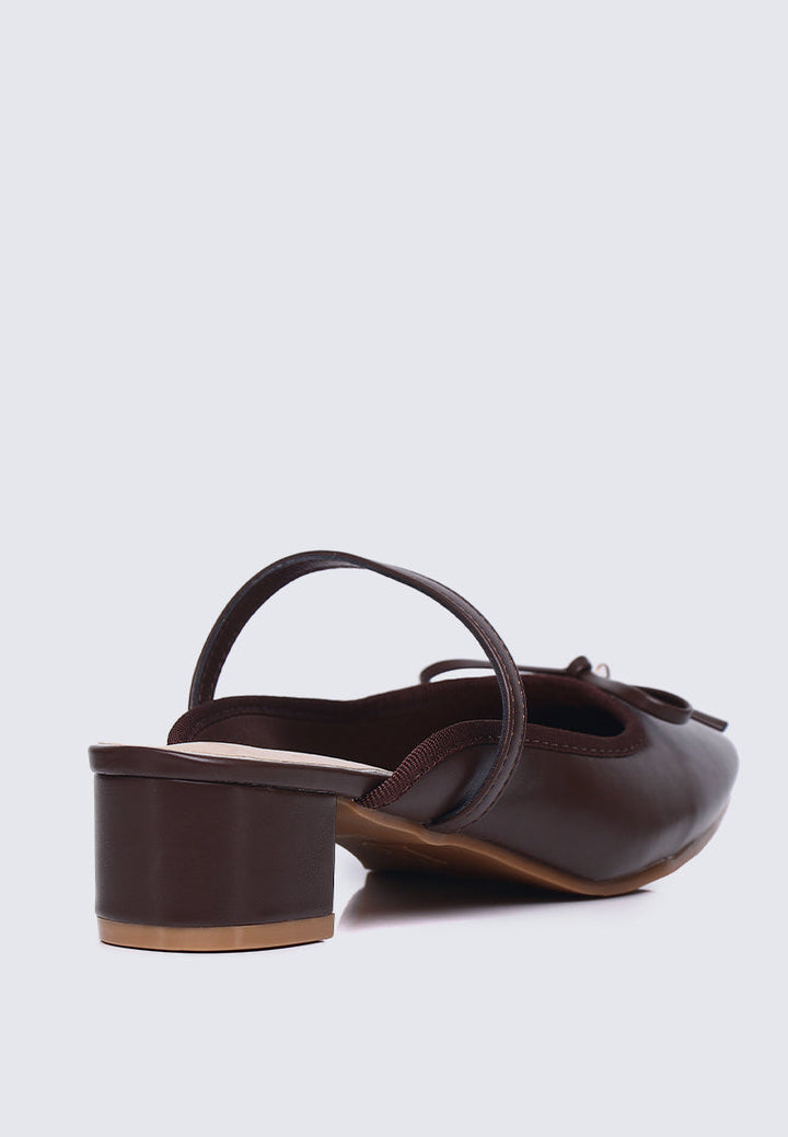Cocoa Crème Comfy Heels In Espresso