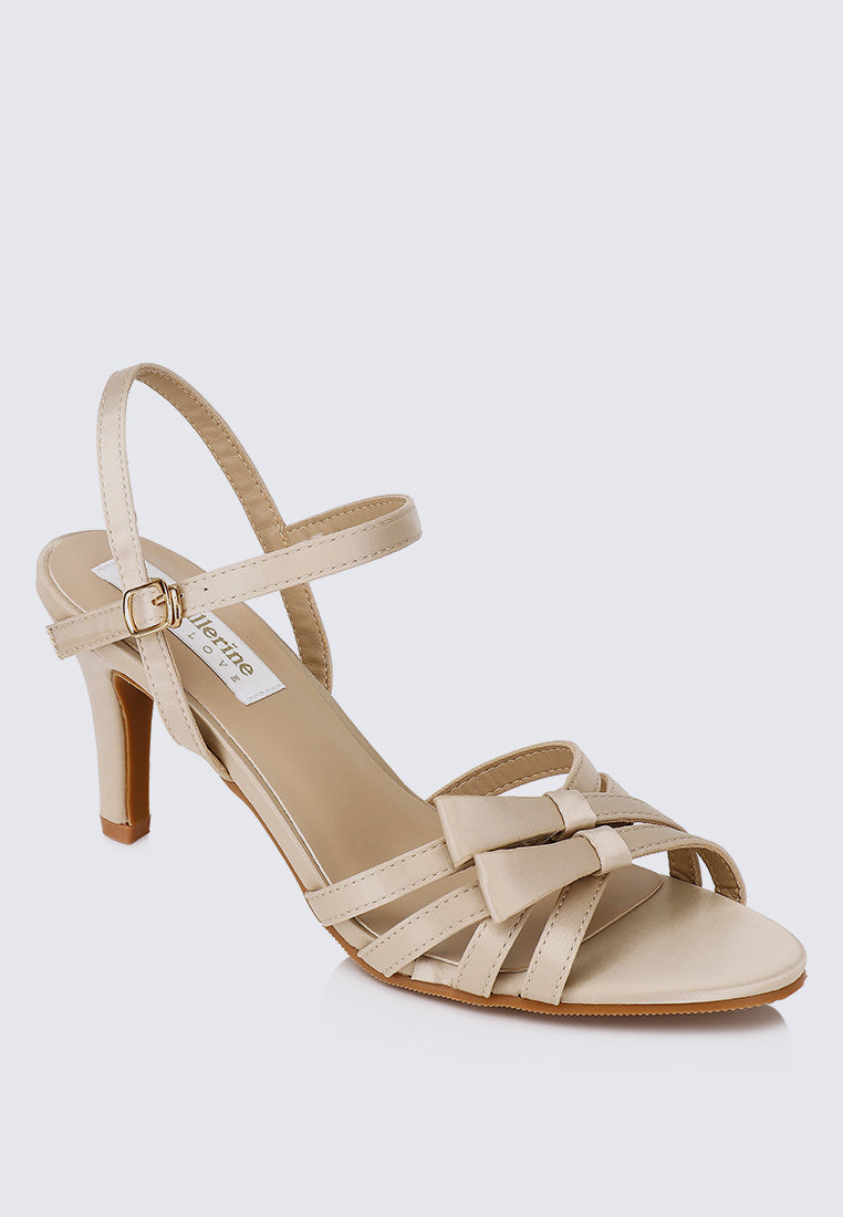 Melissa Comfy Heels In Almond