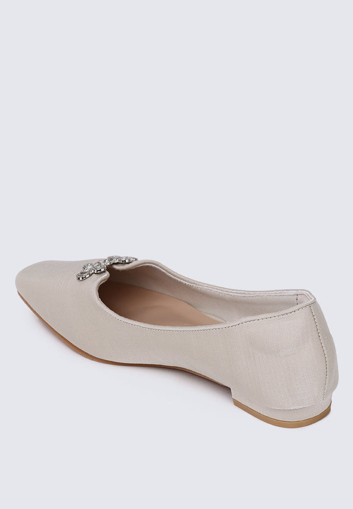 Anvera Comfy Ballerina In Champagne