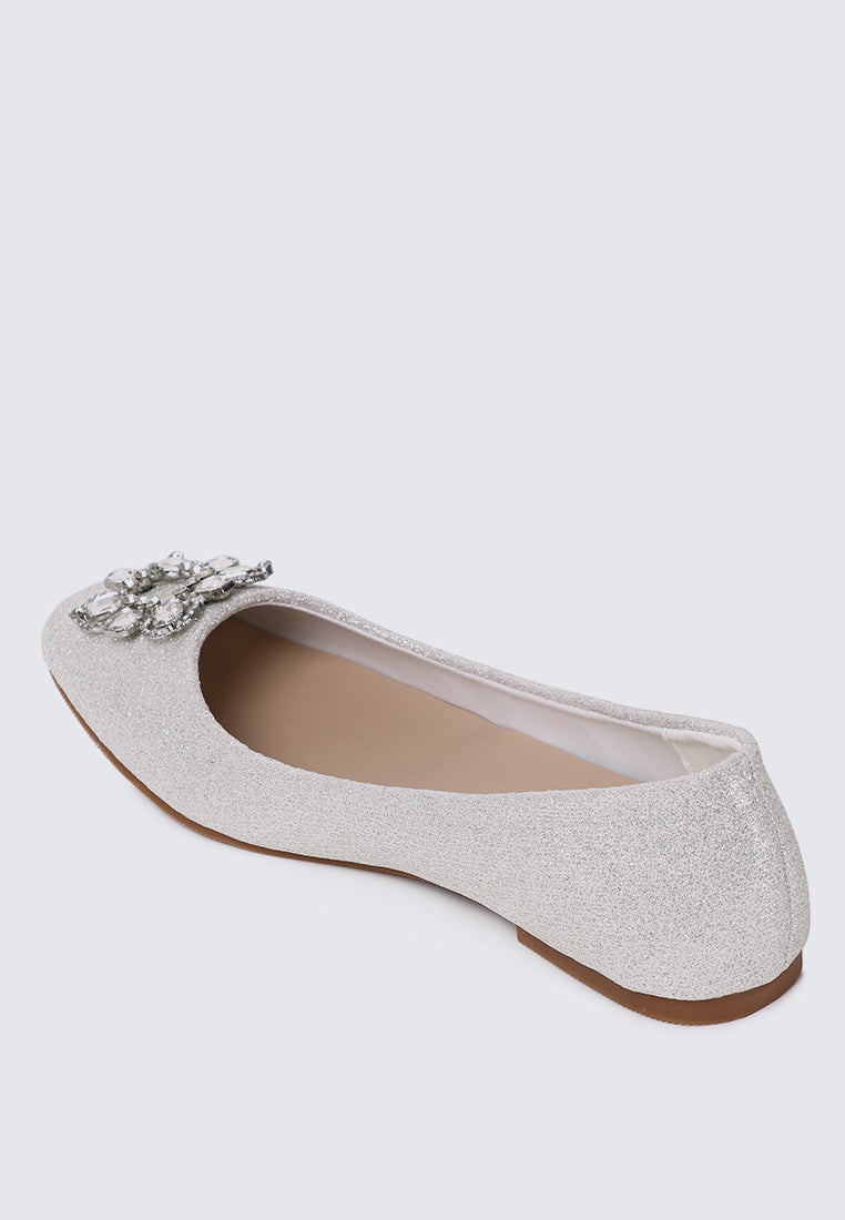 Maribel Comfy Ballerina In Ivory