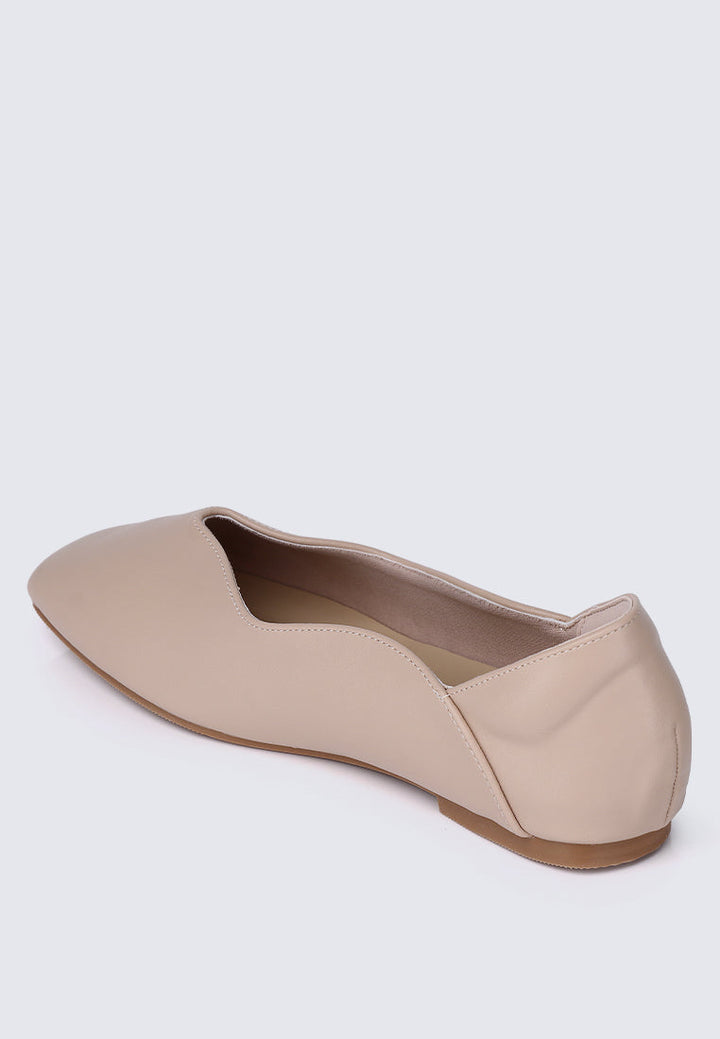 Etta Comfy Ballerina In Nude Pink