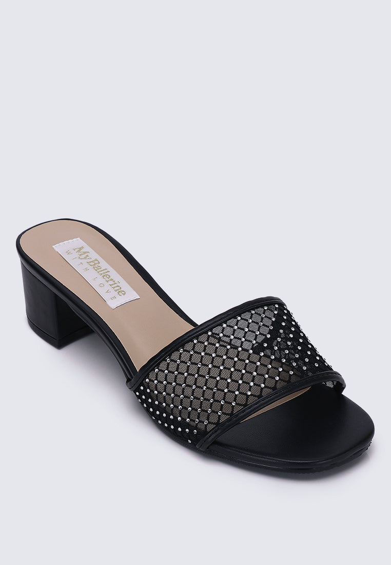 Ayla Comfy Heels In Black