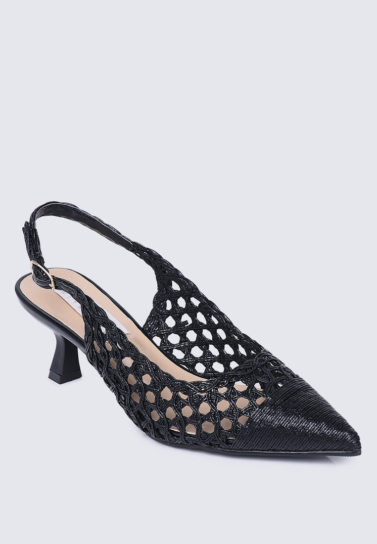 Aviva Comfy Heels In Black