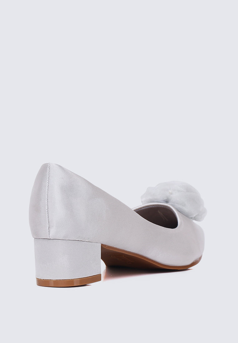 Sereia Comfy Heels In Silver