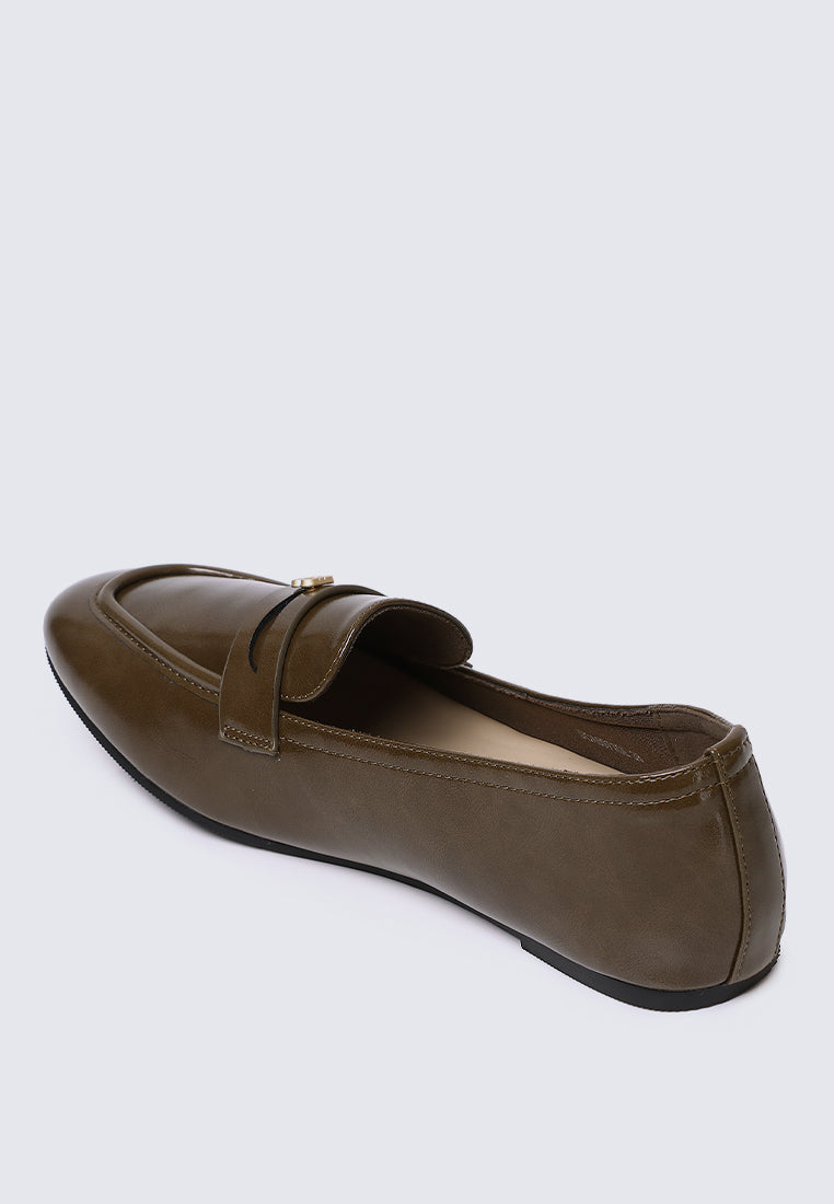 Noa Comfy Loafers In Olive