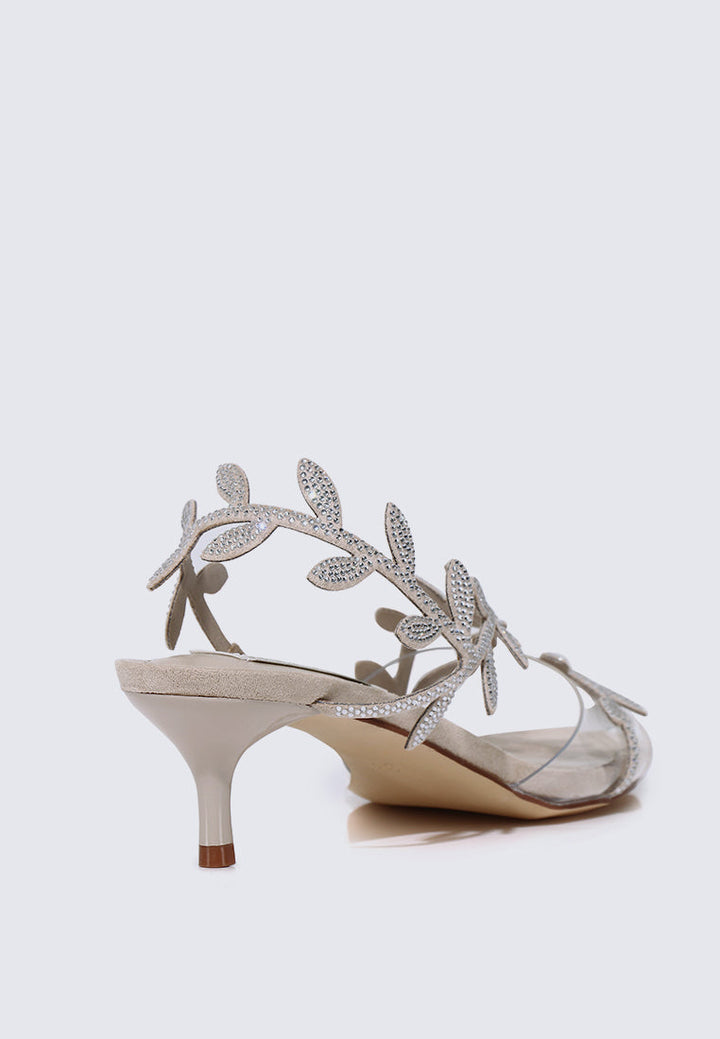 Elysian Comfy Heels In Beige