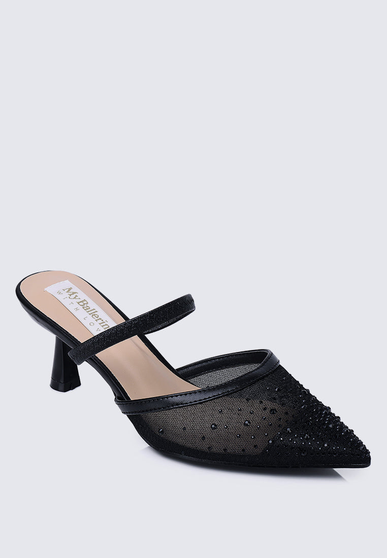 Amelia Comfy Heels In Black
