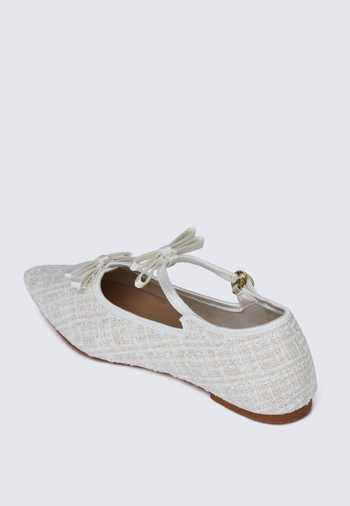 Adelaide Comfy Ballerina In Beige