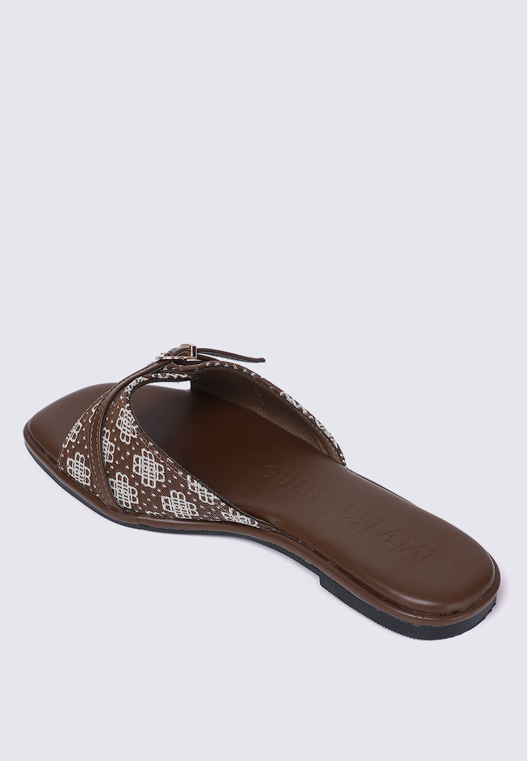 Syira Comfy Sandals In Espresso