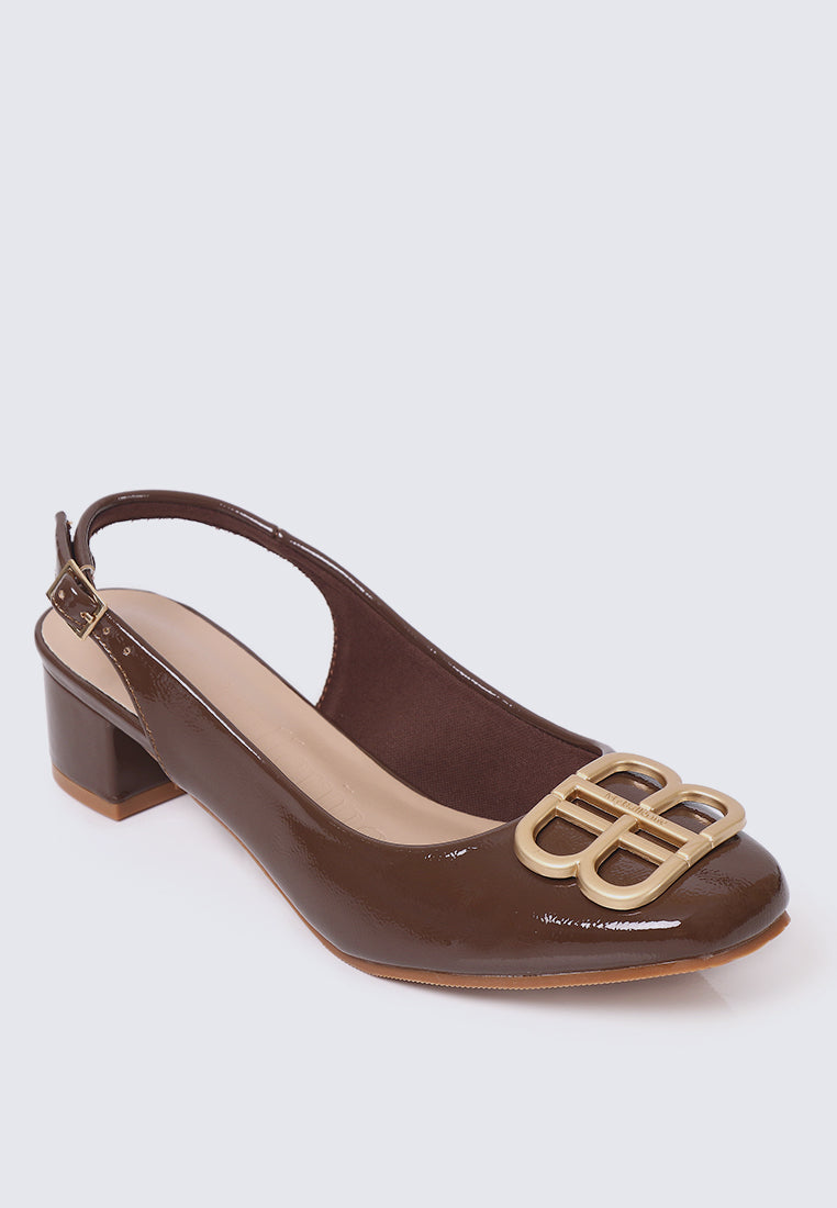 Priya Comfy Heels in Espresso