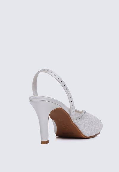 Alora Comfy Heels In White